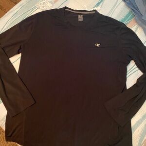 Champion Men's Black Long Sleeve Shirt XXL